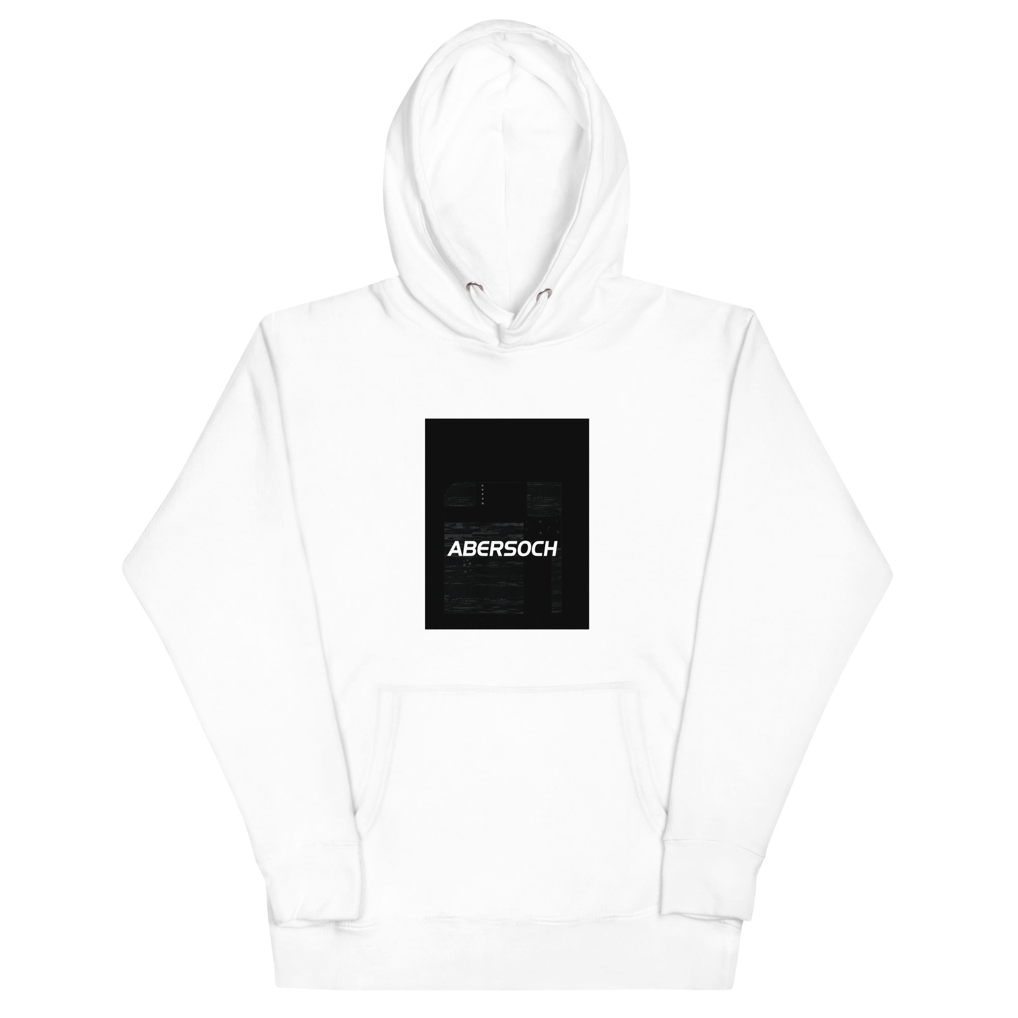 Abersoch Typography Distressed Black Premium Hoodie image 0
