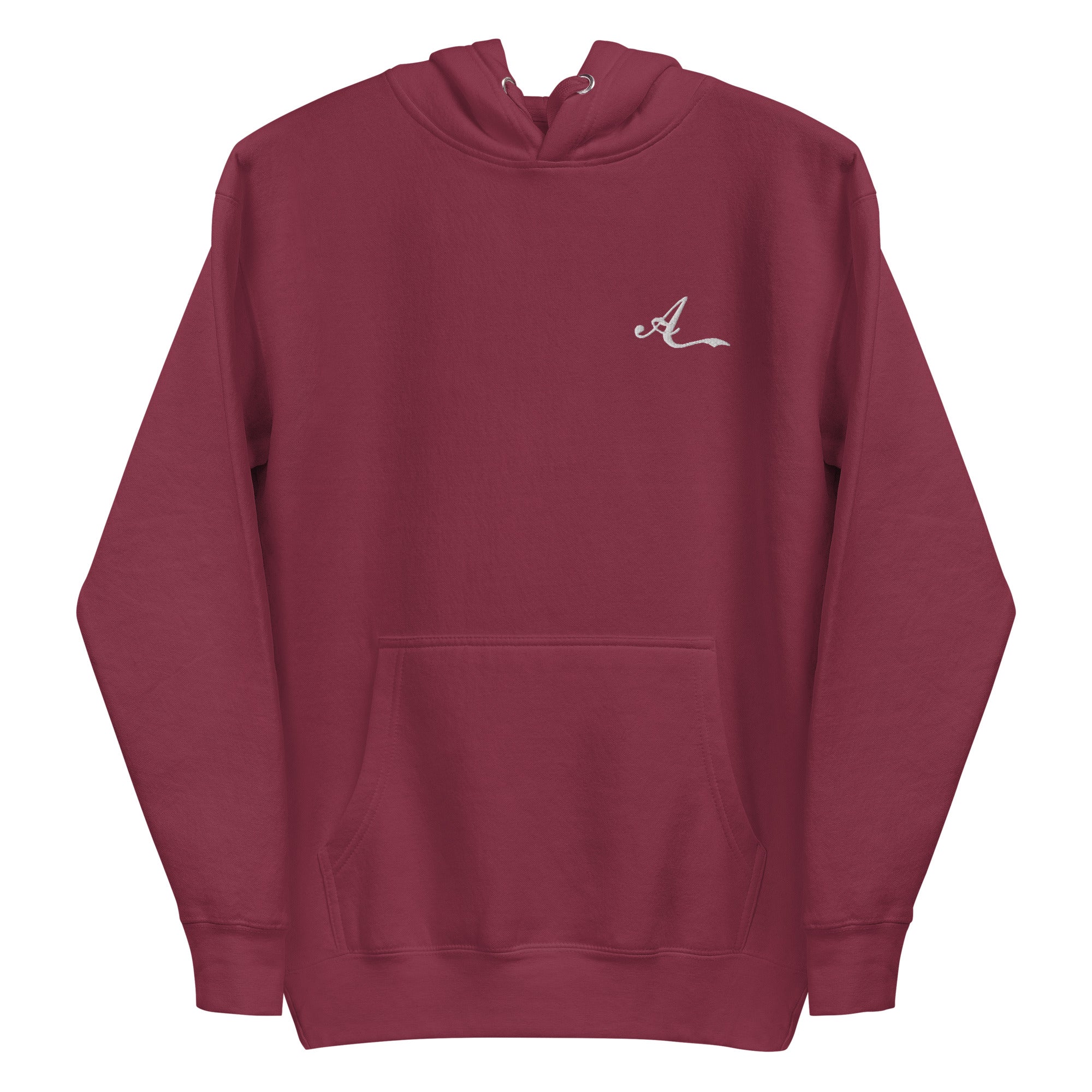 Abersoch Clothing Embroidery A Logo Women Premium Hoodie - 3XL, Maroon image