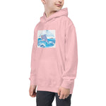 Cute Dolphin Wearing Wreath Flower Kids Hoodie image 11