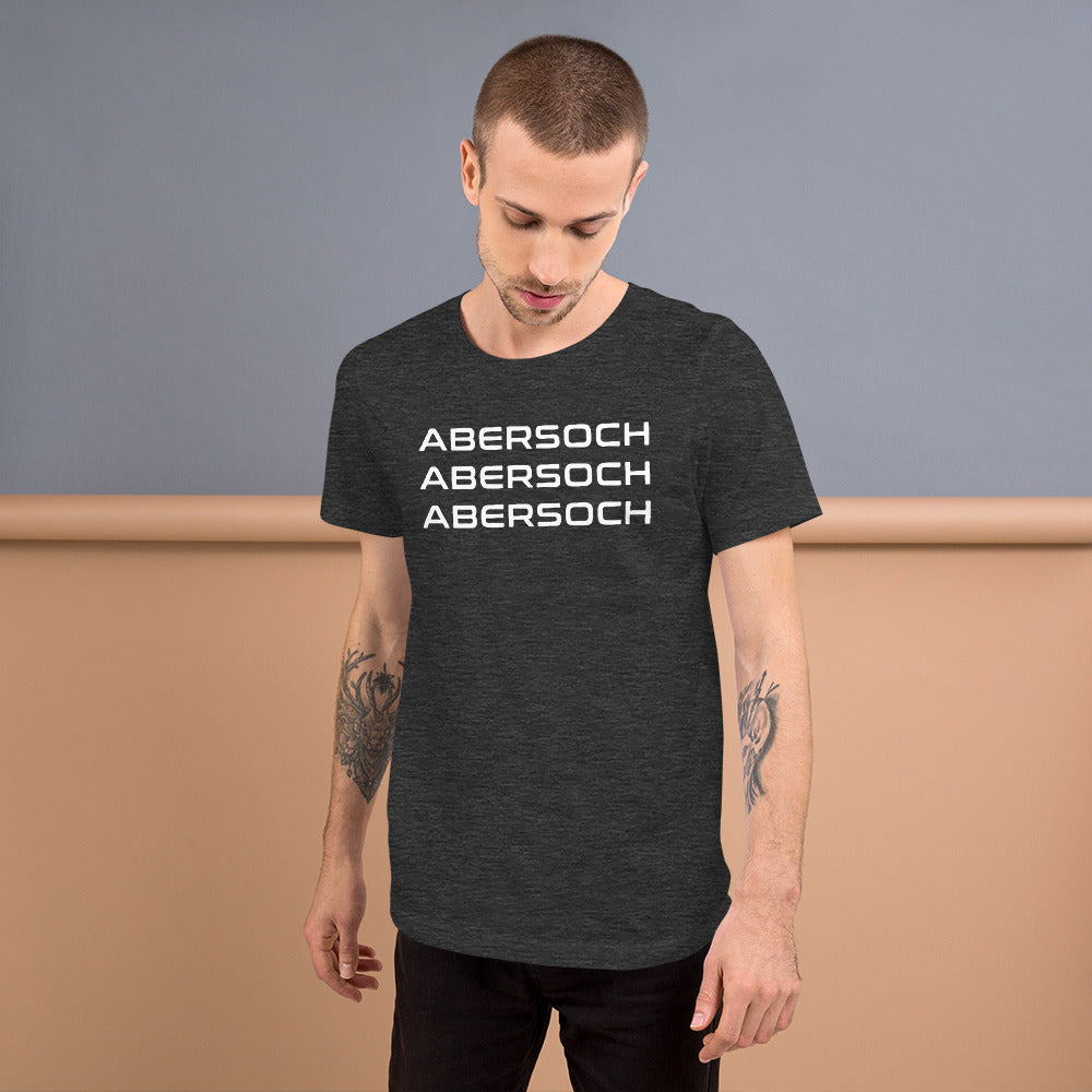 Abersoch Triple Typography White Staple T-Shirt image 1