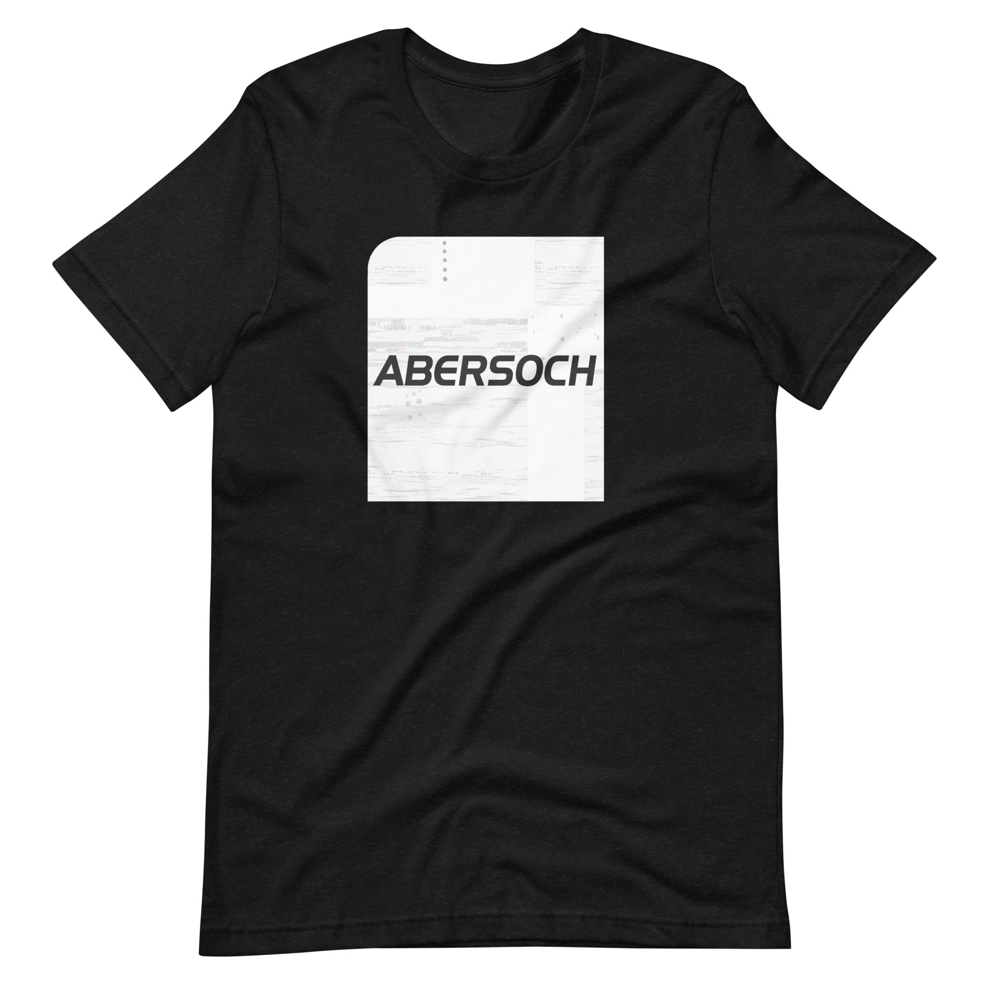 Abersoch Typography Distressed White Square Staple T-Shirt image 2