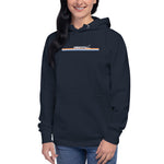 Abersoch Line Sunset Women Premium Hoodie - L, Navy Blazer image
