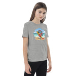 Cute Surfing Dolphin Organic Cotton Kids T-shirt image 0