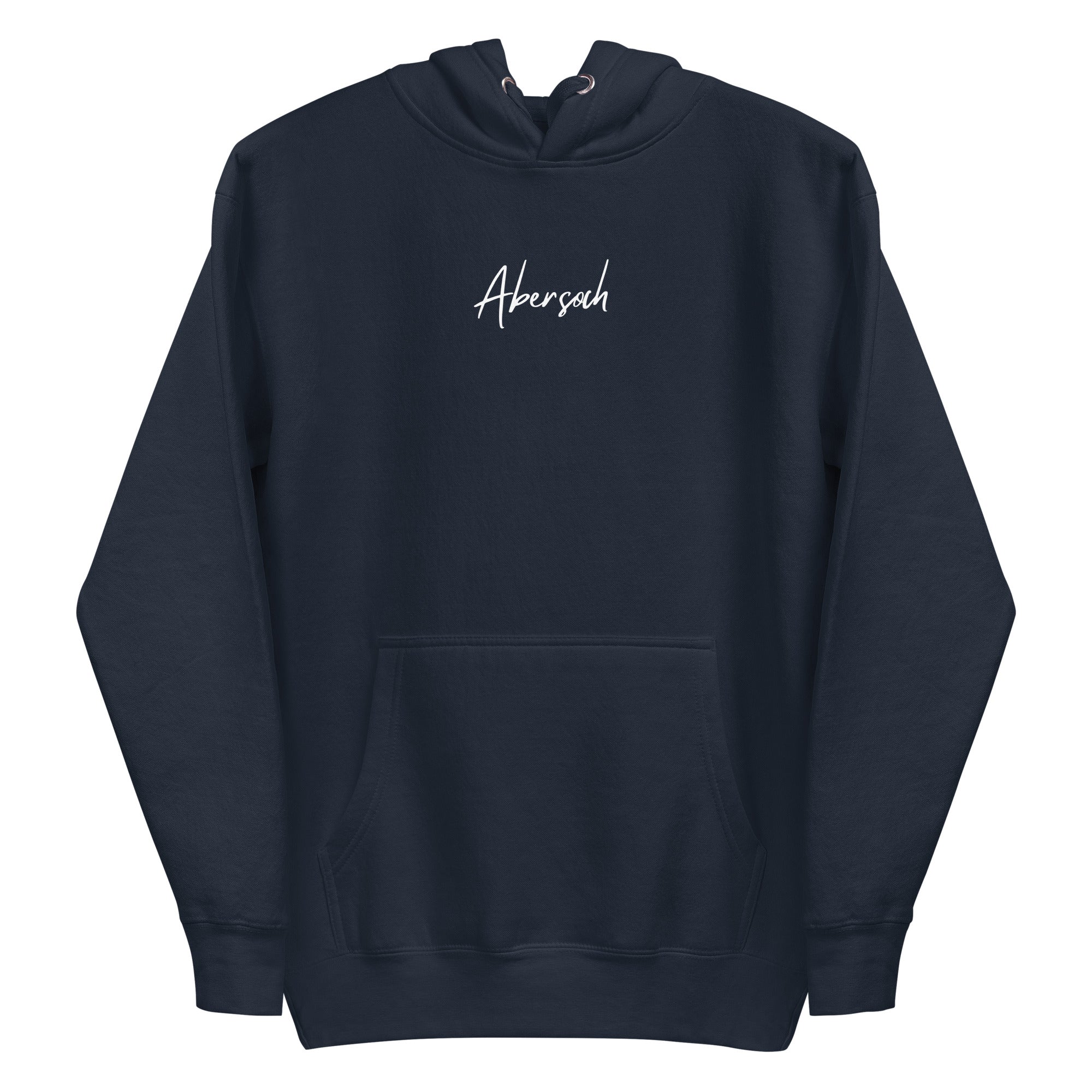Abersoch Handwritten Typography Women Premium Hoodie - M, Navy Blazer image