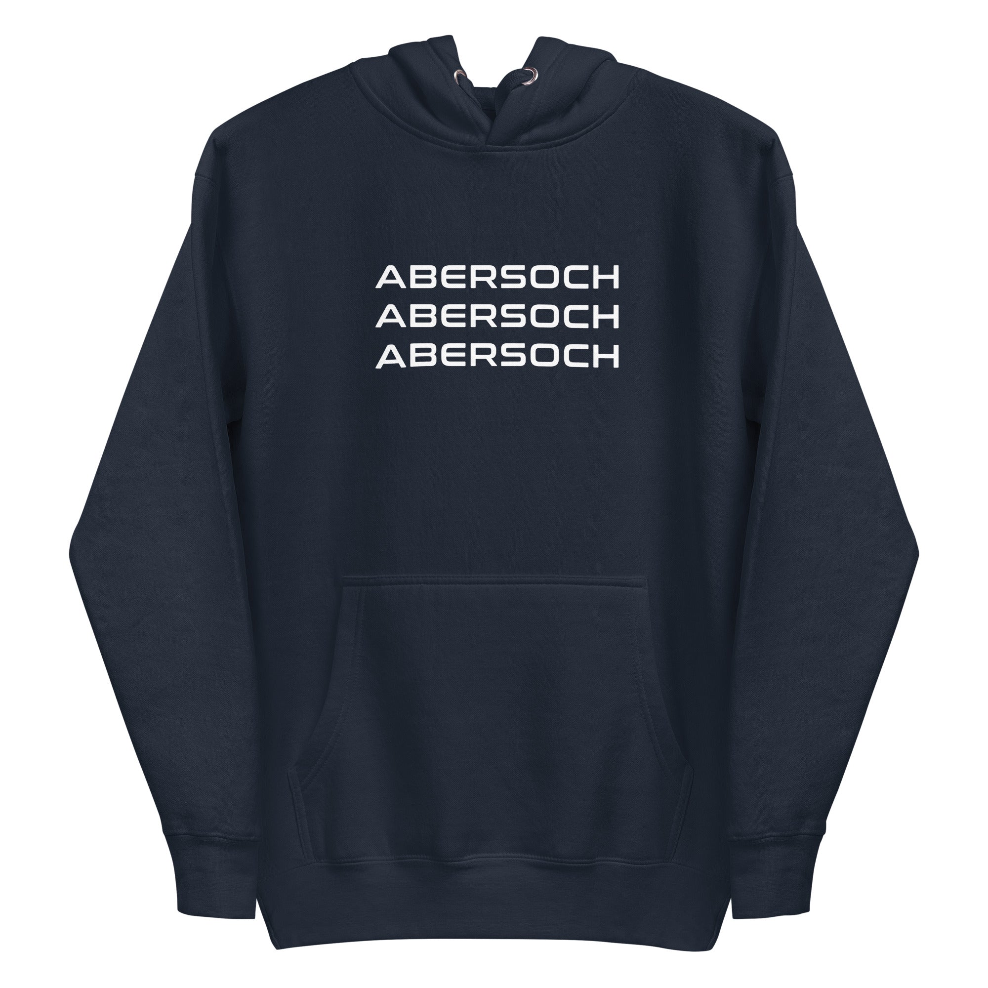 Abersoch Triple Typography White Women Premium Hoodie image 2