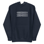 Abersoch Triple Typography White Women Premium Hoodie image 2