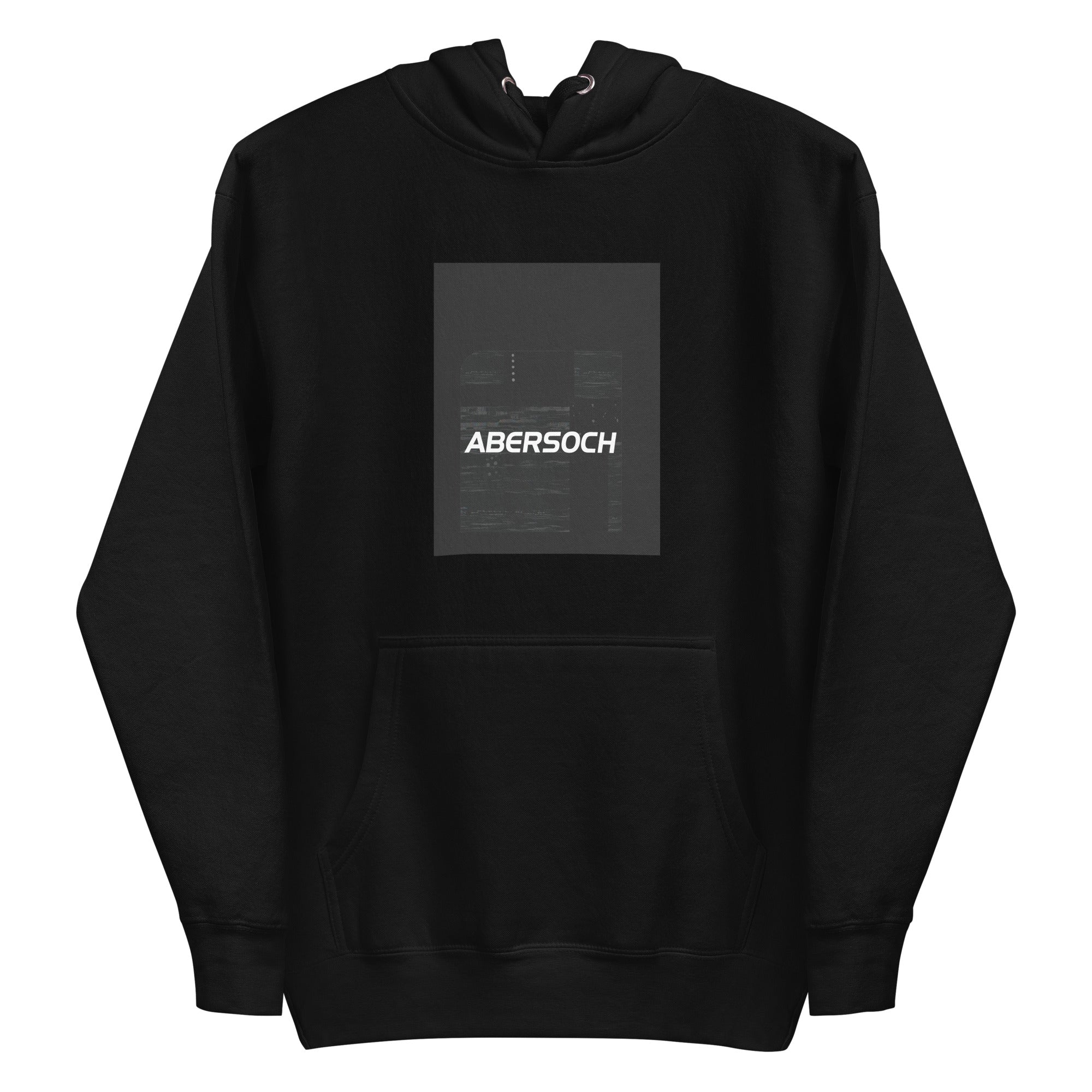 Abersoch Typography Distressed Black Premium Hoodie image 1