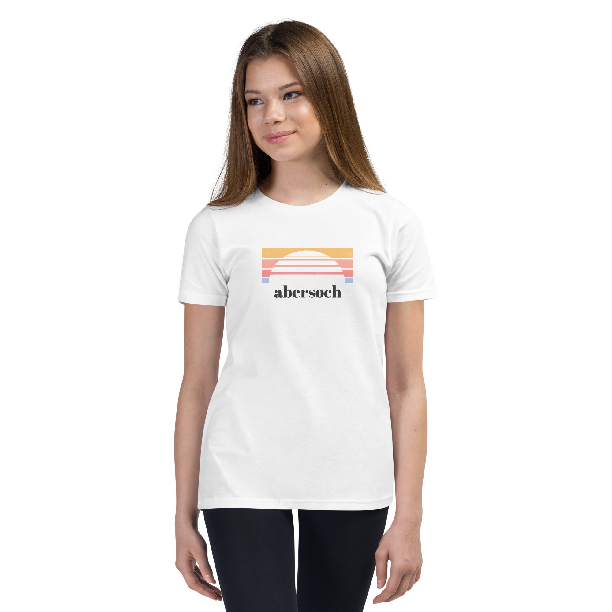 Abersoch Sunset Line Girls Short Sleeve T-Shirt image 0