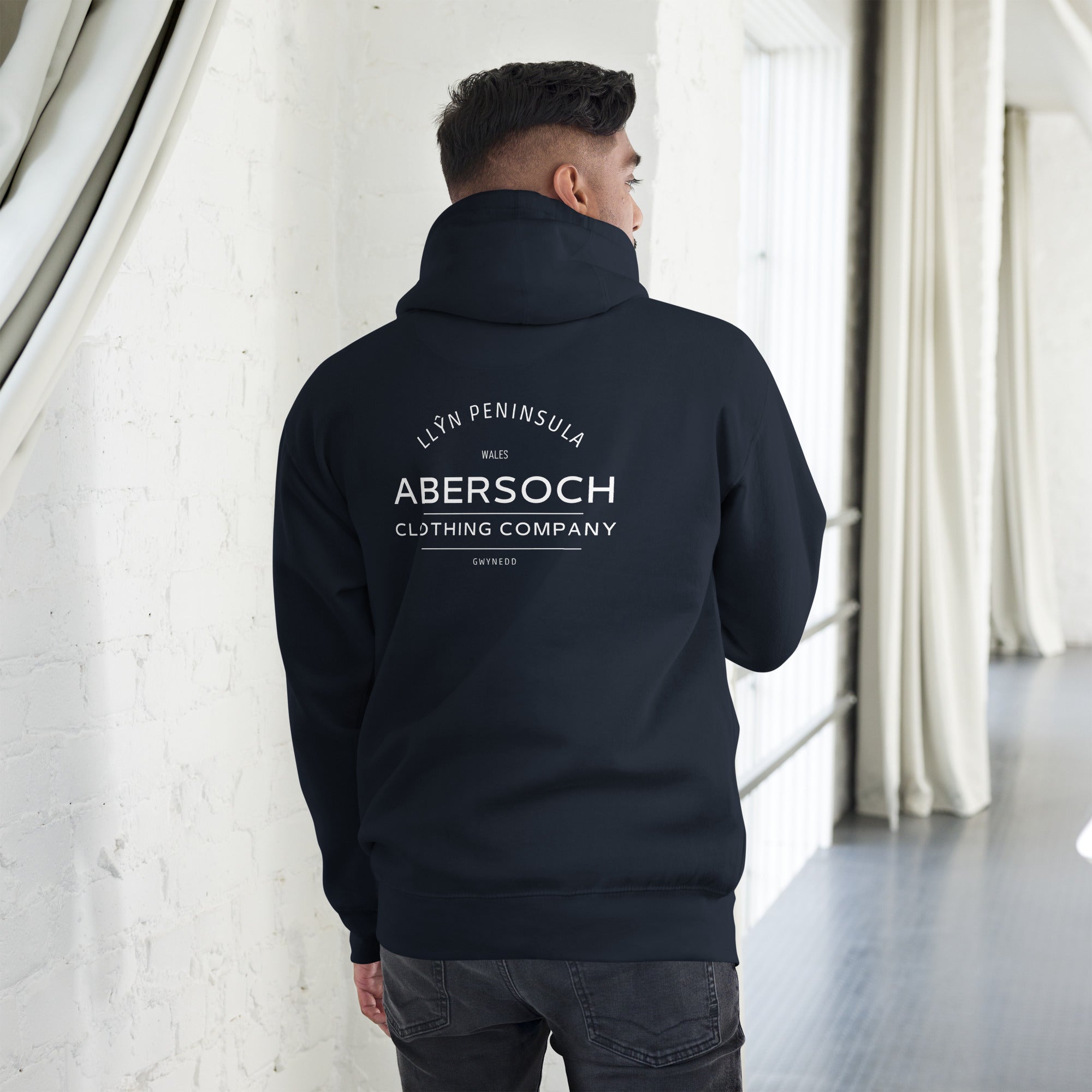 Abersoch Clothing Company White Premium Hoodie image 1