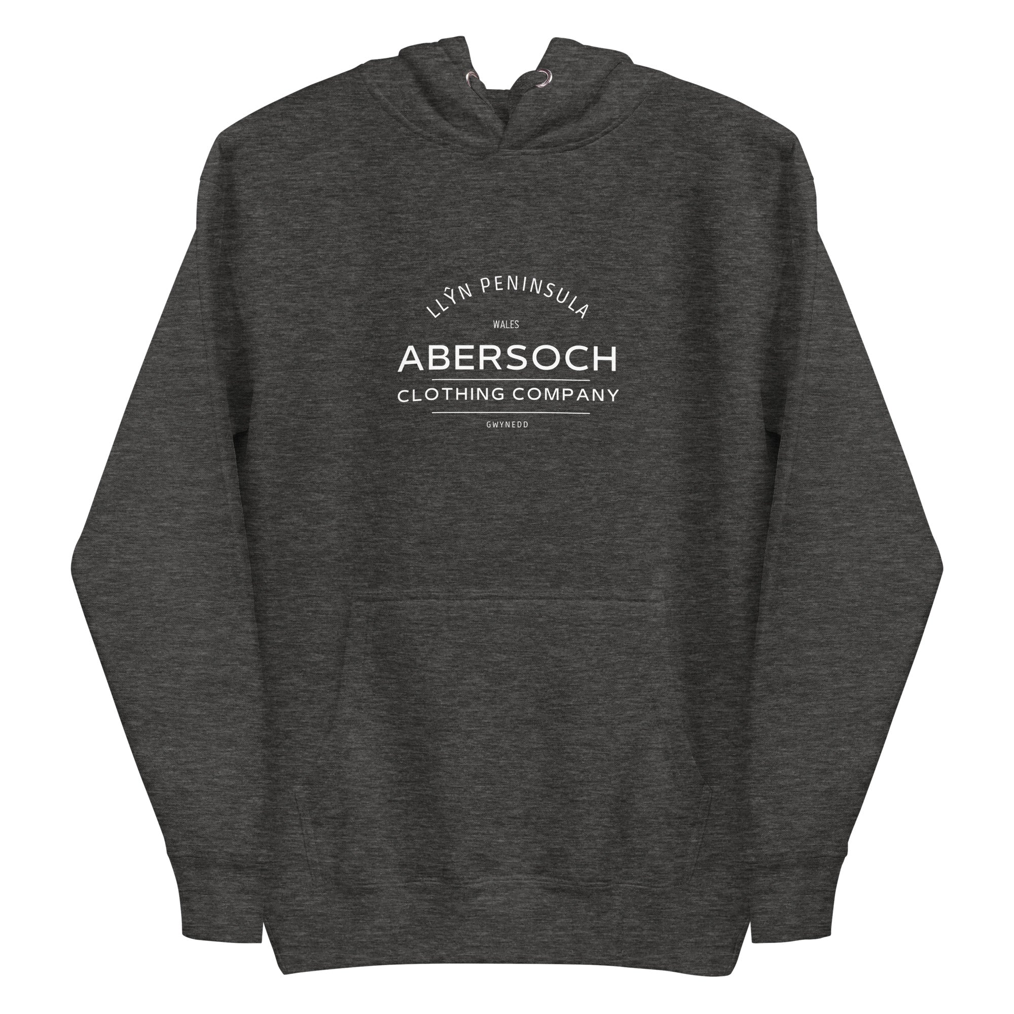 Abersoch Clothing Company White Women Premium Hoodie - L, Charcoal Heather image