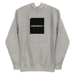 Abersoch Typography Black Square Women Premium Hoodie - M, Carbon Grey image