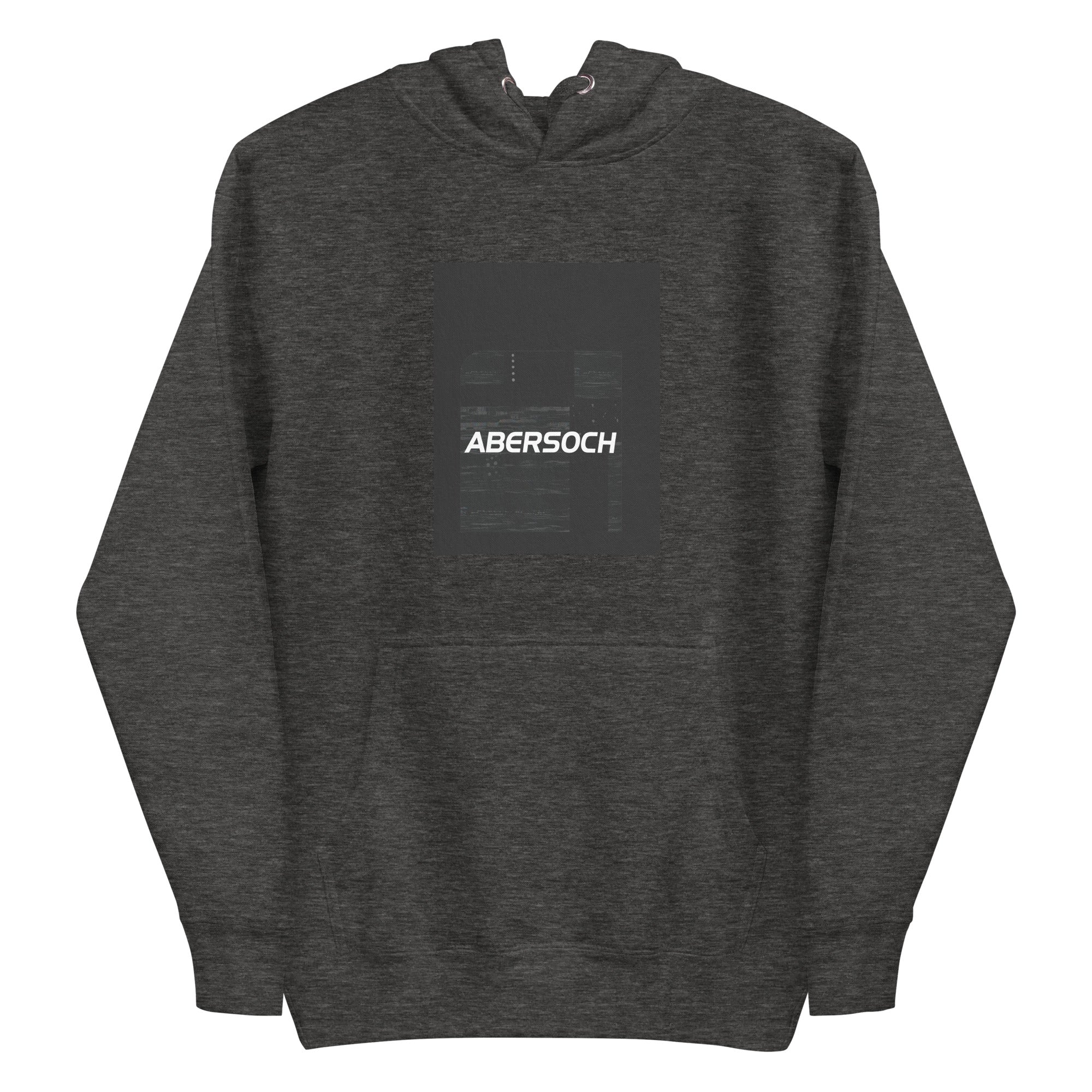 Abersoch Typography Distressed Black Premium Hoodie image 3