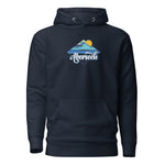 Abersoch Beach Wave Women Premium Hoodie - S, Navy Blazer image