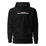 Abersoch Line Sunset Women Premium Hoodie - 2XL, Black image