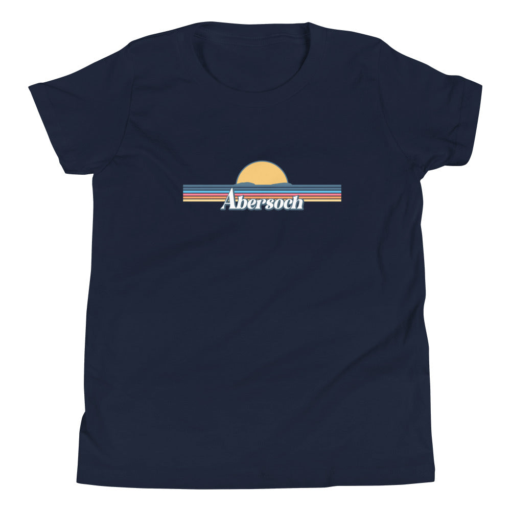 Abersoch Retro Line Sunset Boys Short Sleeve T-Shirt image 2