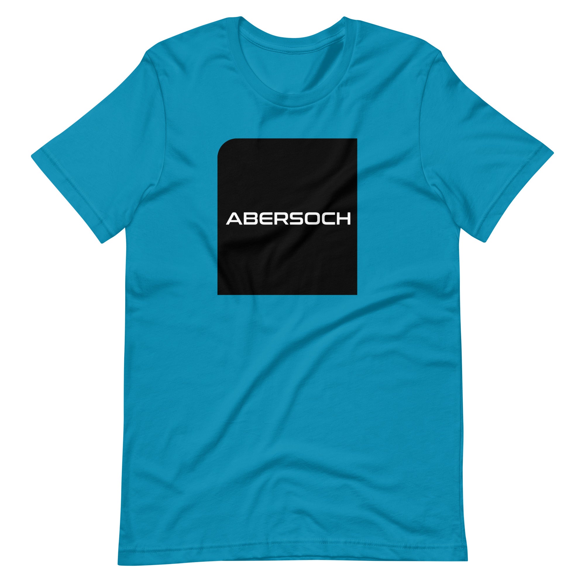 Abersoch Typography Black Square T-Shirt image 3