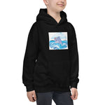 Cute Dolphin Wearing Wreath Flower Kids Hoodie image 1