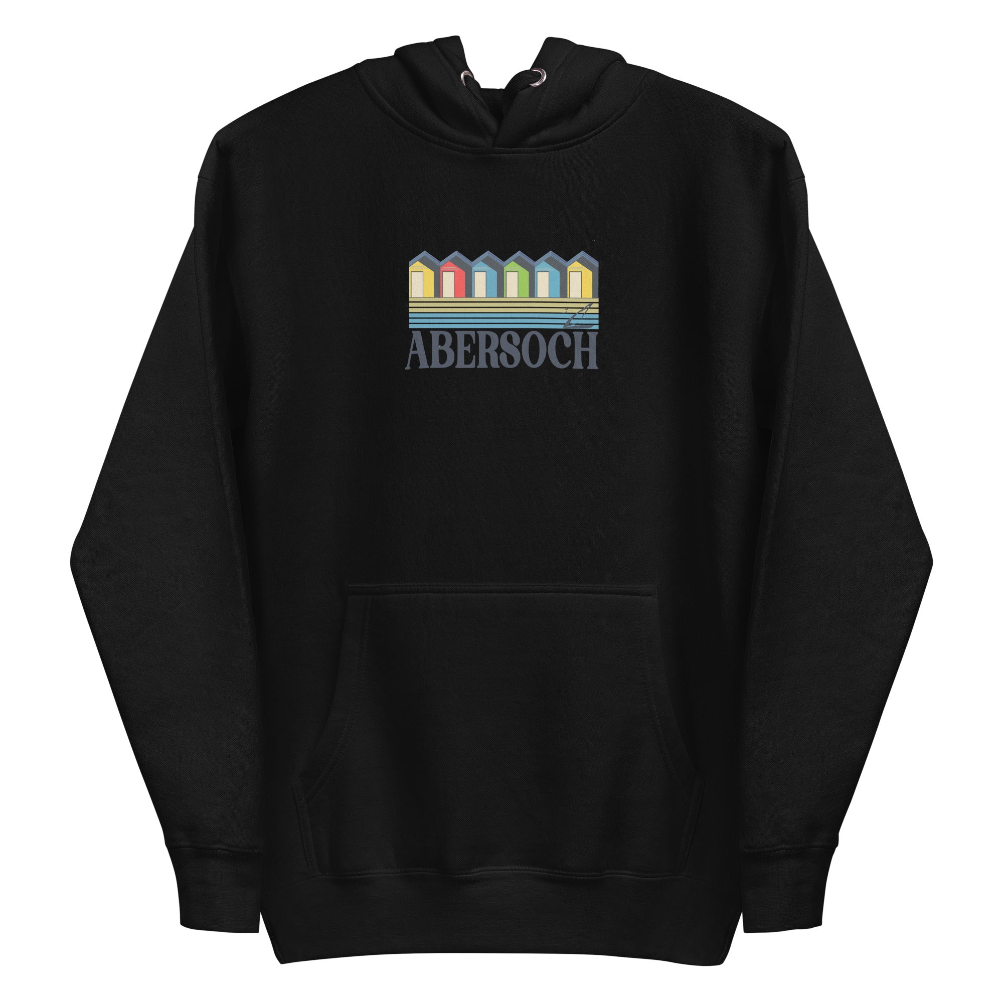 Abersoch Retro Women Premium Hoodie - L, Black image