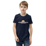 Abersoch Retro Line Sunset Boys Short Sleeve T-Shirt image 4