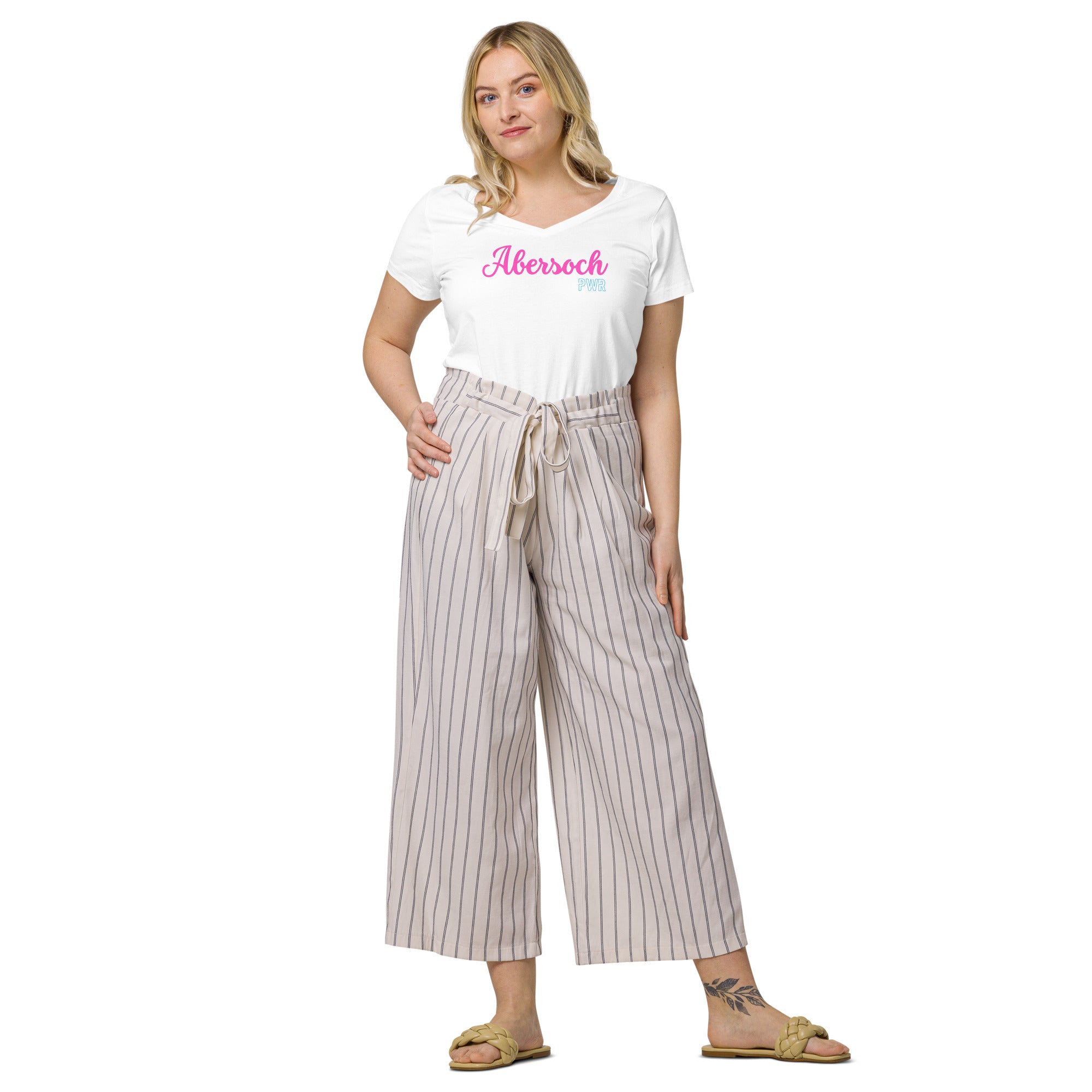 Abersoch PWR Women’s Ffitted V-neck T-shirt image 13