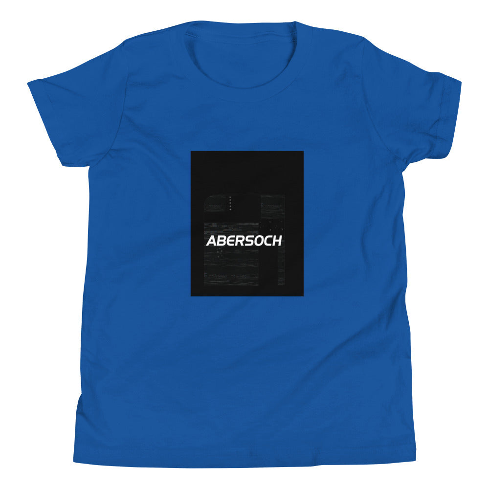 Abersoch Typography Distressed Black Boys Short Sleeve T-Shirt image 2