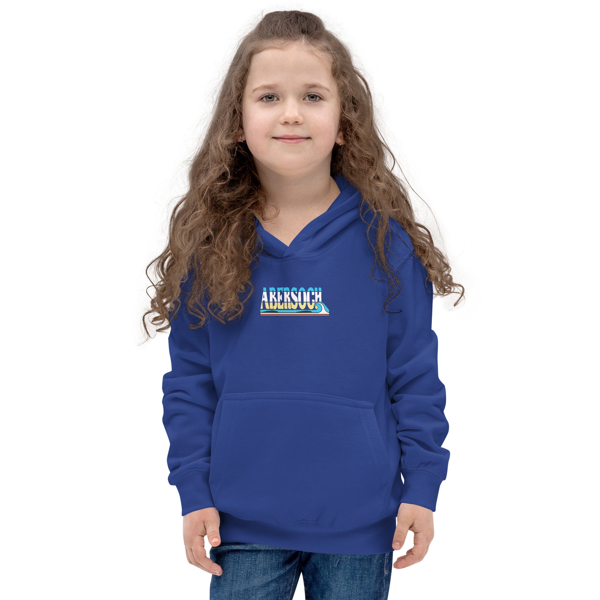 Abersoch Ocean Wave Girls Hoodie image 2