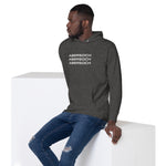Abersoch Triple Typography White Premium Hoodie image 1