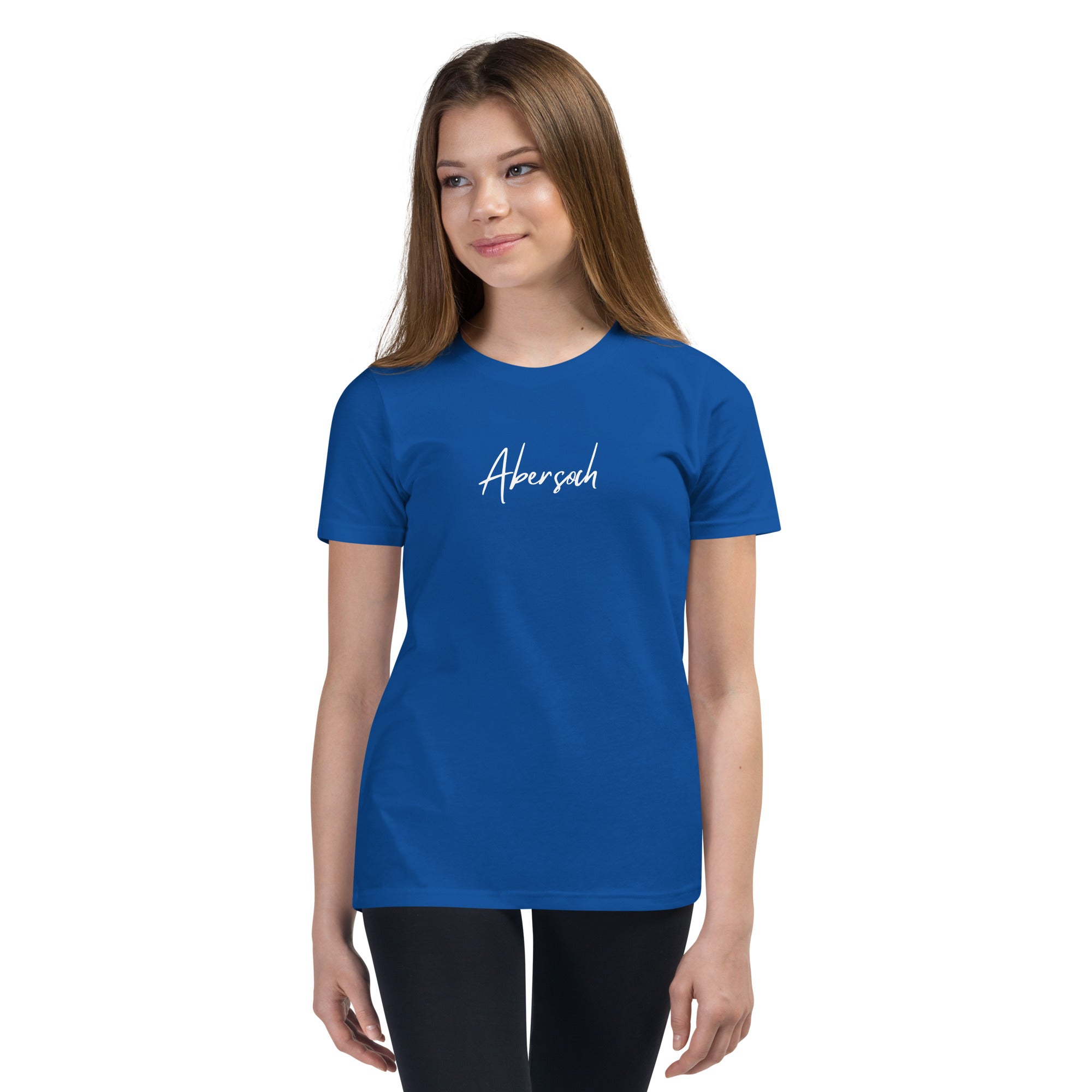 Abersoch Handwritten Typography Girls Short Sleeve T-Shirt image 0