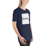Abersoch Typography Distressed White Square Staple Women T-shirt image 0