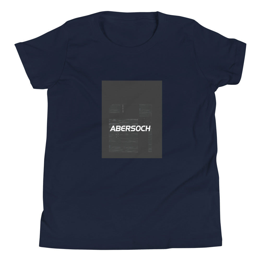 Abersoch Typography Distressed Black Boys Short Sleeve T-Shirt image 3