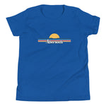 Abersoch Retro Line Sunset Boys Short Sleeve T-Shirt image 1