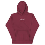 Abersoch Handwritten Typography Women Premium Hoodie - S, Maroon image