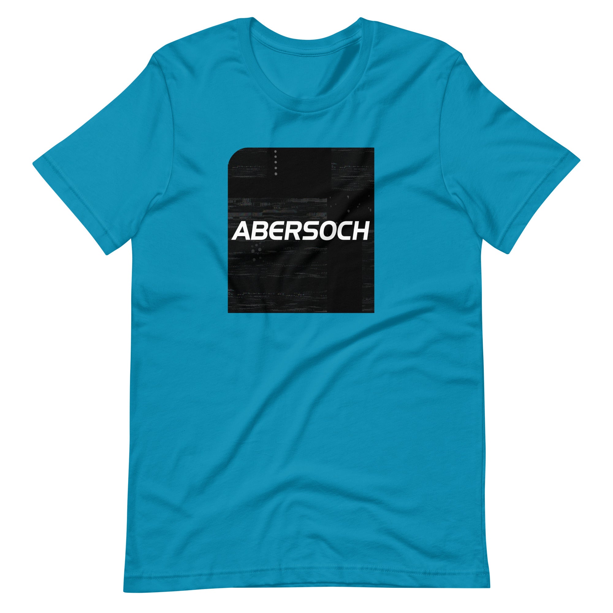 Abersoch Typography Distressed Black Square Staple T-Shirt image 5