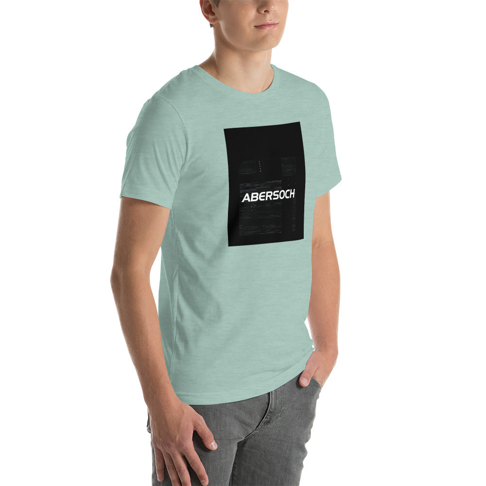 Abersoch Typography Distressed Black Staple T-Shirt image 1