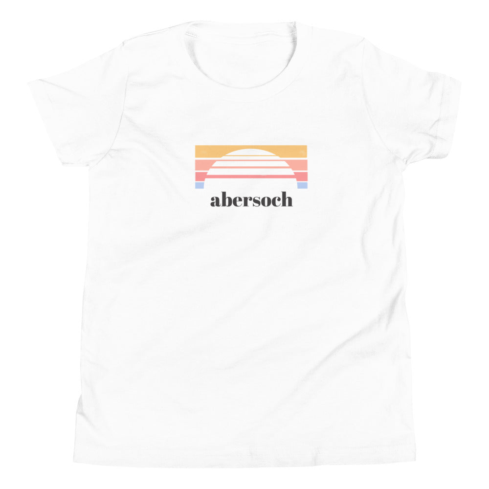 Abersoch Sunset Line Boys Short Sleeve T-Shirt image 2