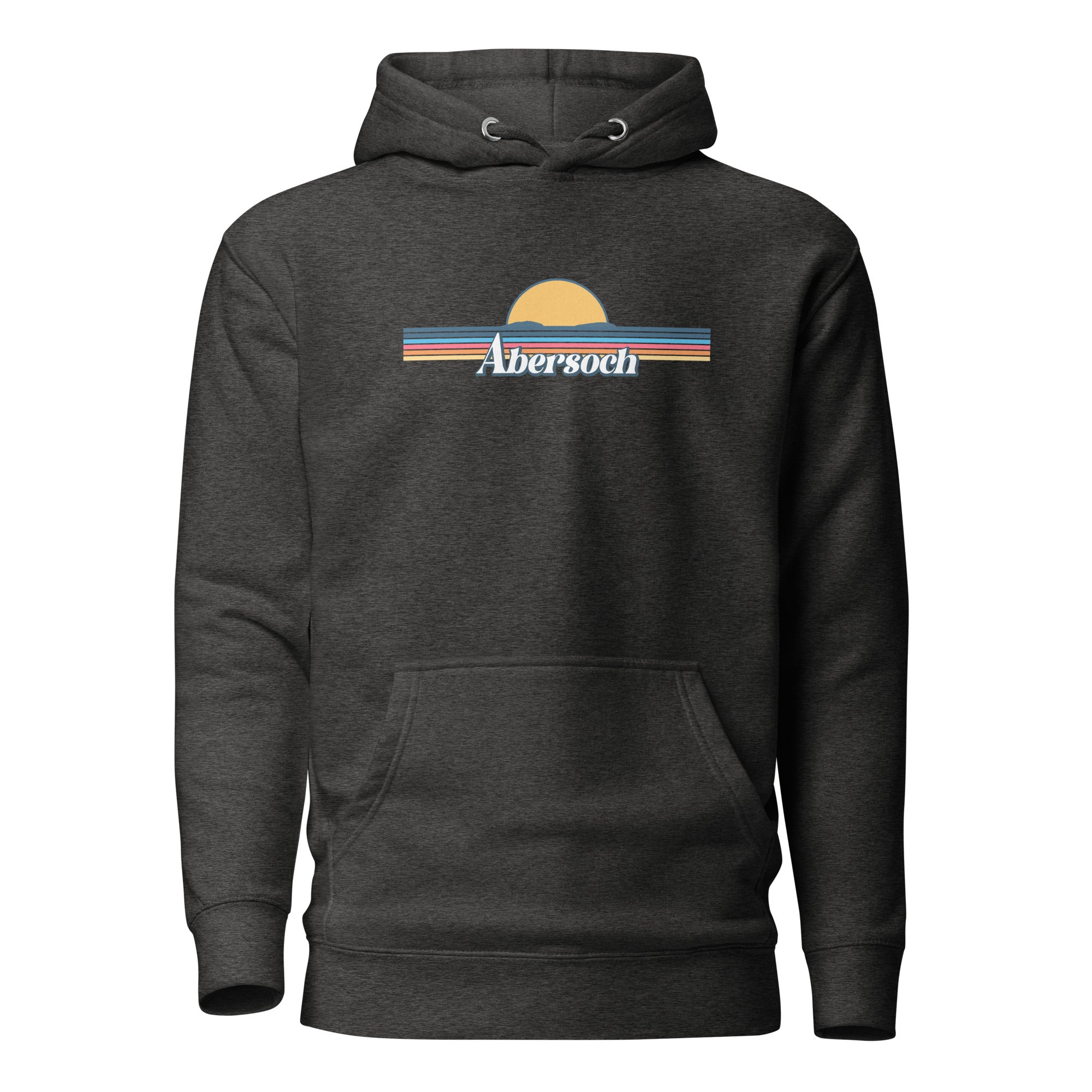 Abersoch Retro Line Sunset Premium Hoodie image 1