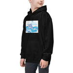 Cute Dolphin Wearing Wreath Flower Kids Hoodie image 2