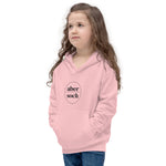 Abersoch Typography Black Circle Girls Hoodie image 0
