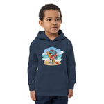 Cute Surfing Dolphin Kids Eco Hoodie image 5