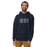 Abersoch Triple Typography White Premium Hoodie image 0