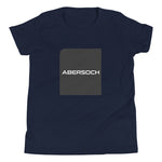 Abersoch Typography Black Square Boys Short Sleeve T-Shirt image 1