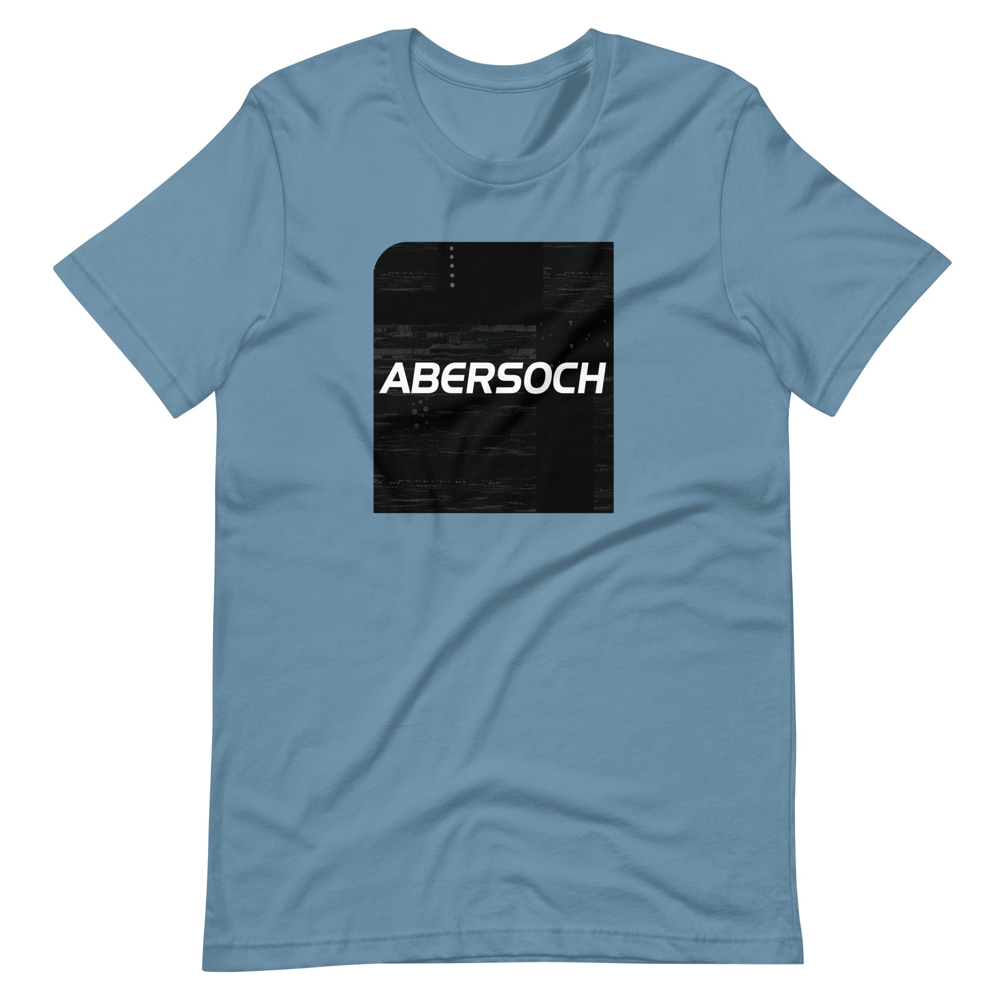 Abersoch Typography Distressed Black Square Staple T-Shirt image 6