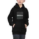 Abersoch Typography Black Square Distressed Boys Hoodie image 0