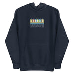 Abersoch Retro Women Premium Hoodie - 2XL, Navy Blazer image