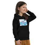 Cute Dolphin Wearing Wreath Flower Kids Eco Hoodie image 2