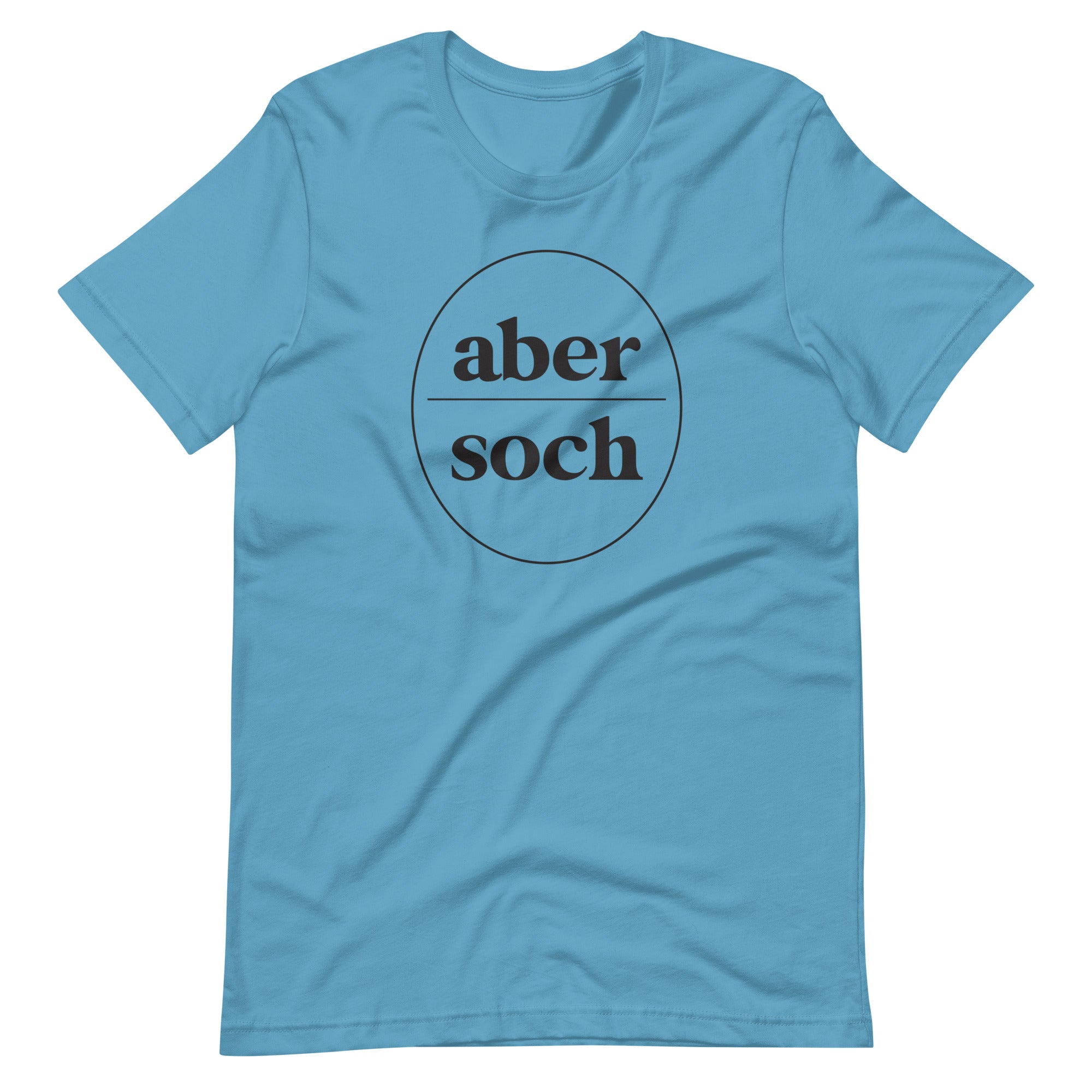 Abersoch Typography Black Circle Staple T-Shirt image 4