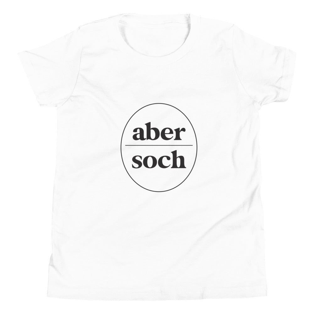 Abersoch Typography Black Circle Girls Short Sleeve T-Shirt image 2