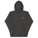 Abersoch Clothing Embroidery A Logo Women Premium Hoodie - L, Charcoal Heather image