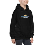 Abersoch Retro Line Sunset Boys Hoodie image 0