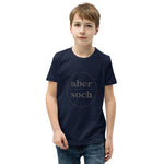Abersoch Typography Black Circle Boys Short Sleeve T-Shirt image 1